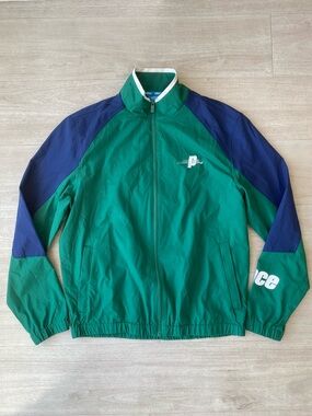 Prince Pickleball Jacket Small Green Blue Full Zip Lightweight Athletic EUC